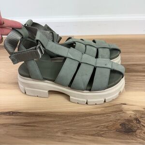 UGG Women's Platform Sandals in Sage Green